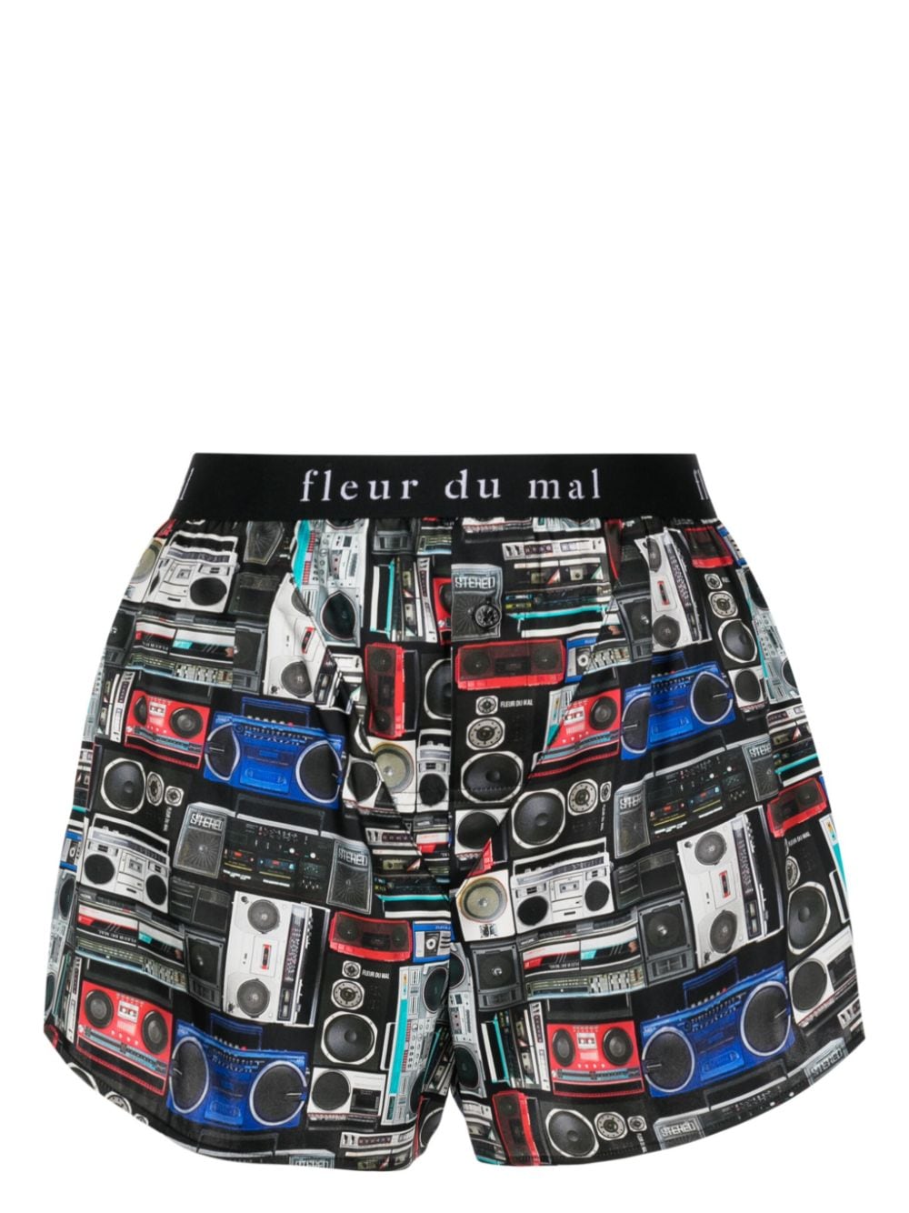 Fleur Du Mal silk boxer shorts - Black von Fleur Du Mal