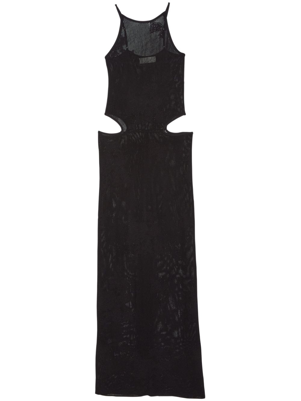 Fleur Du Mal pointelle-knit maxi dress - Black von Fleur Du Mal