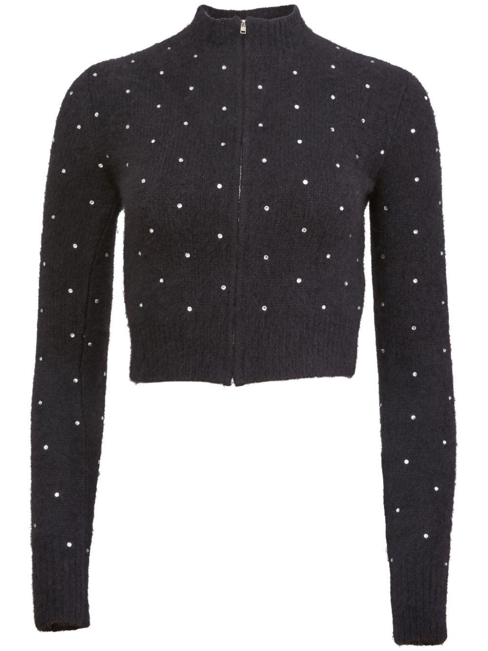 Fleur Du Mal rhinestone-embellished cardigan - Black von Fleur Du Mal