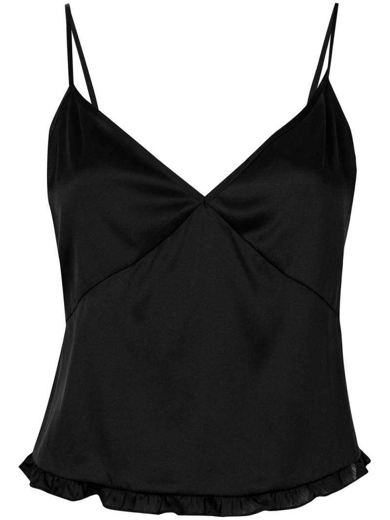 Fleur Du Mal silk camisole top - Black von Fleur Du Mal