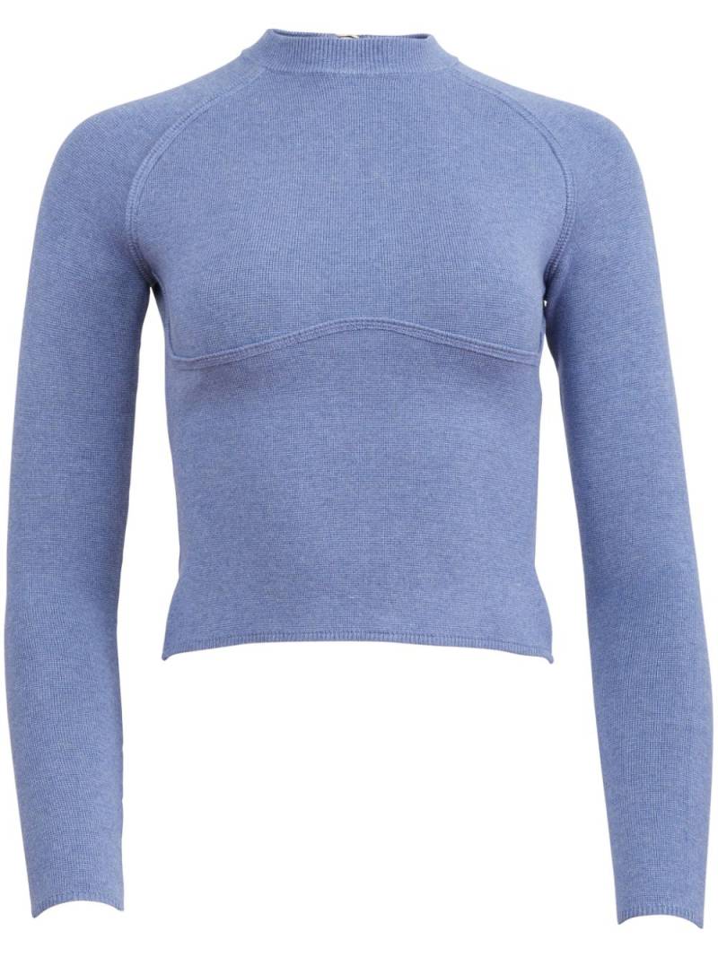 Fleur Du Mal underbust sweater - Blue von Fleur Du Mal