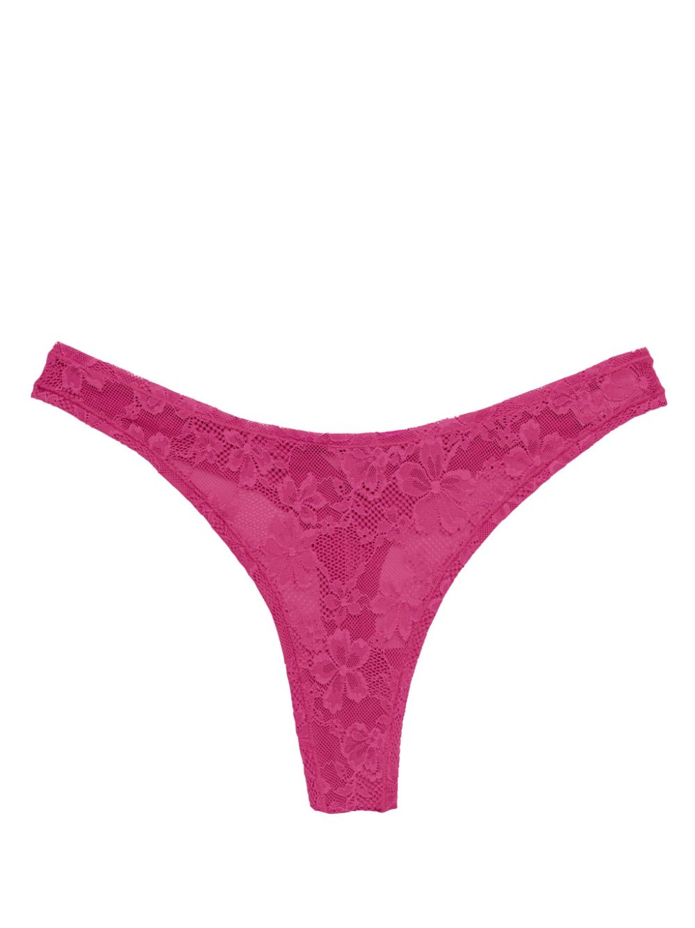 Fleur Du Mal stretch lace thong - Pink von Fleur Du Mal