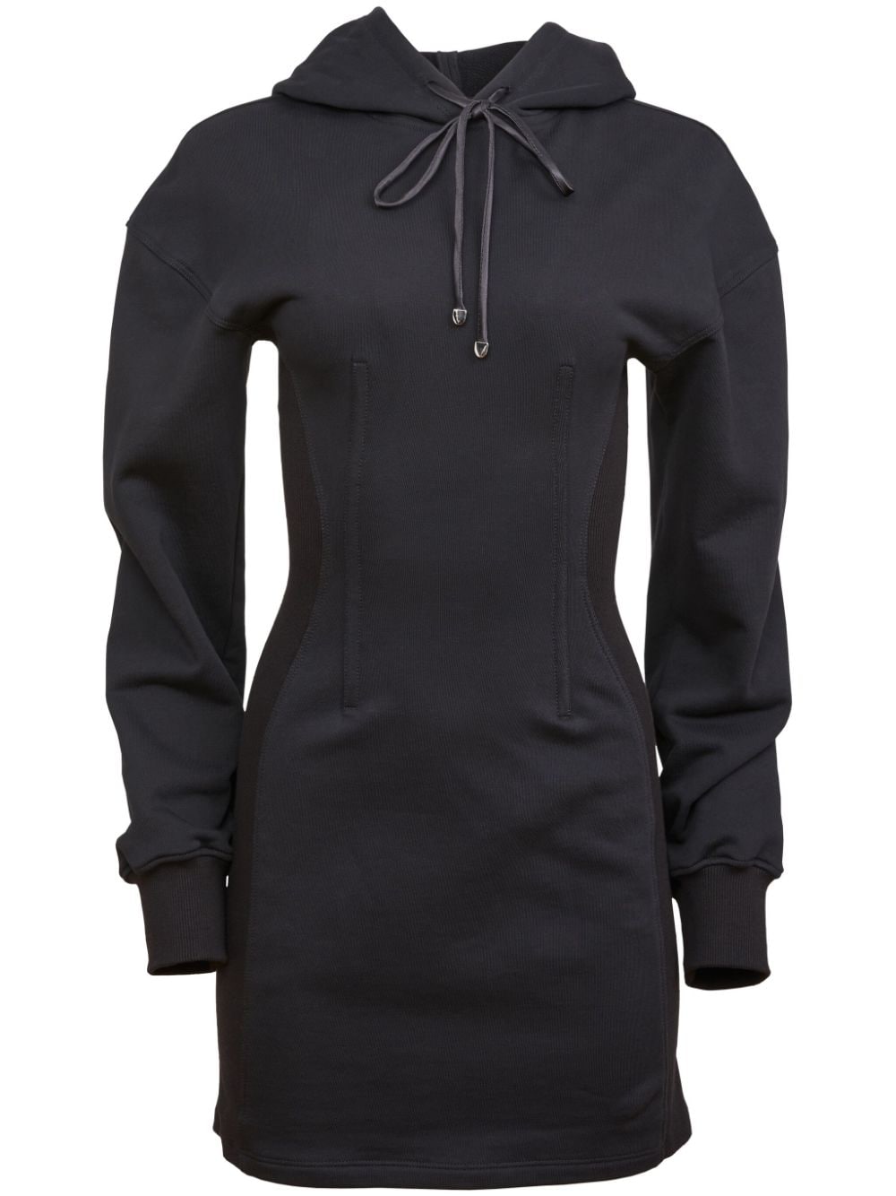 Fleur Du Mal terry hooded dress - Black von Fleur Du Mal