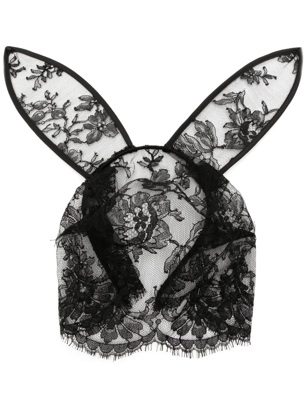 Fleur Du Mal veiled bunny ears - Black von Fleur Du Mal