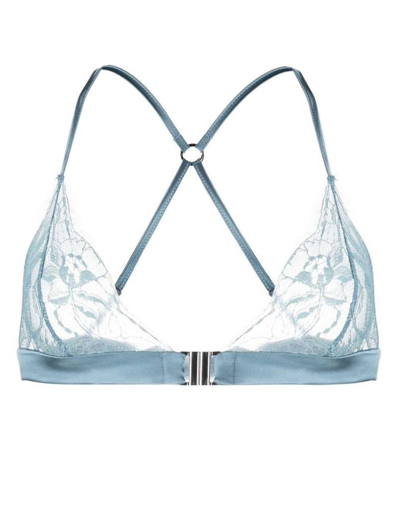 Fleur Of England Boudoir lace bra - Blue von Fleur Of England