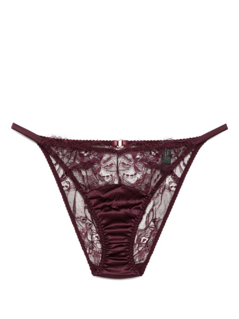 Fleur Of England Eliza Ouvert brief - Purple von Fleur Of England