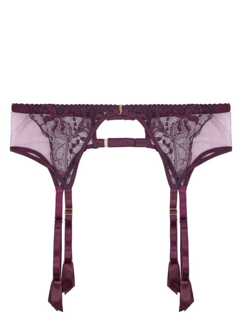 Fleur Of England Eliza suspender belt - Purple von Fleur Of England