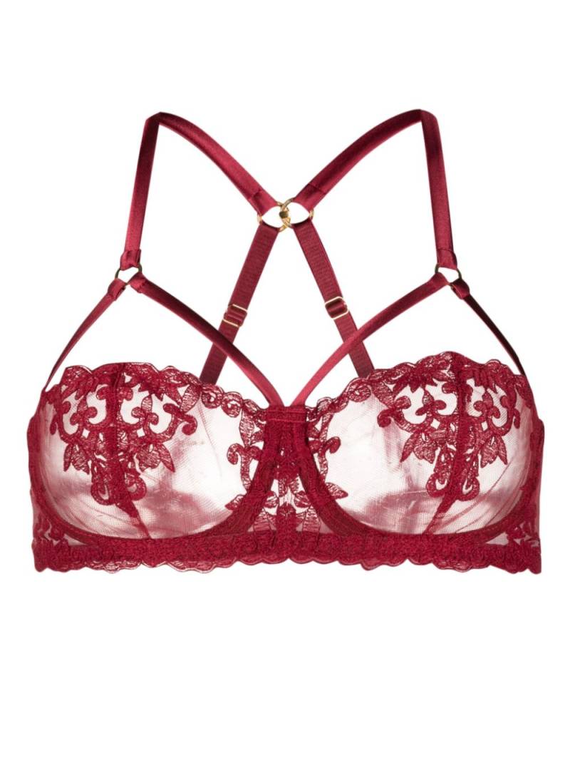 Fleur Of England Gisele balcony bra - Red von Fleur Of England