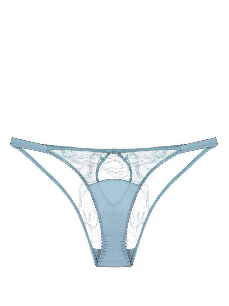 Fleur Of England Ocean Ouvert lace briefs - Blue von Fleur Of England