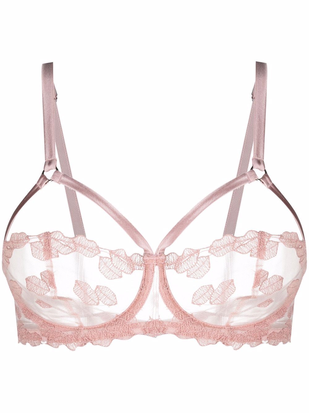 Fleur Of England Valentina Strap Balcony bra - Pink von Fleur Of England