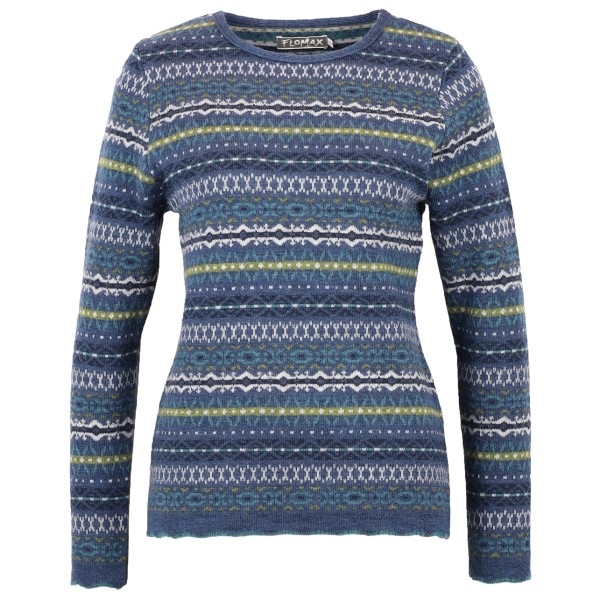 Flomax - Women's Pullover Tami - Wollpullover Gr L blau von Flomax