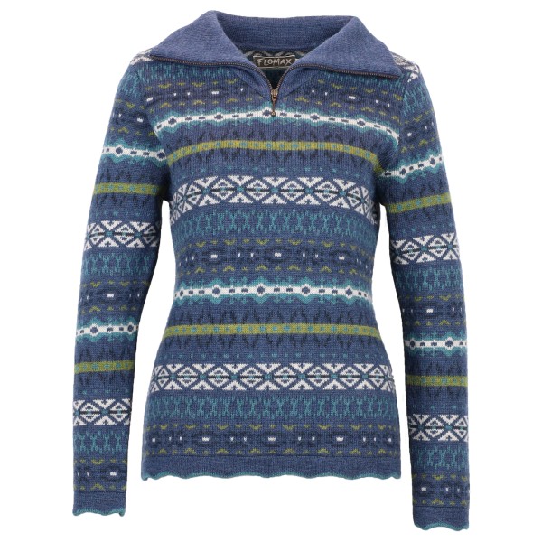 Flomax - Women's Troyer Tami - Wollpullover Gr L blau von Flomax