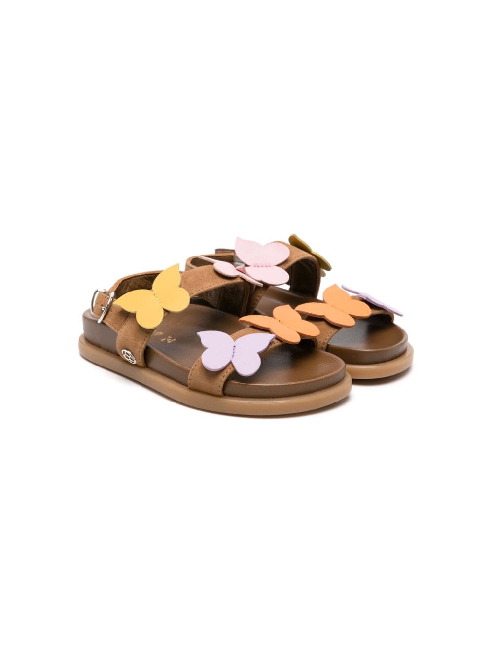 Florens appliqué-detail suede sandals - Brown von Florens