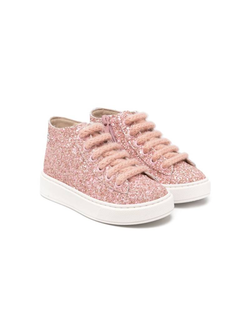 Florens glitter-detail sneakers - Pink von Florens