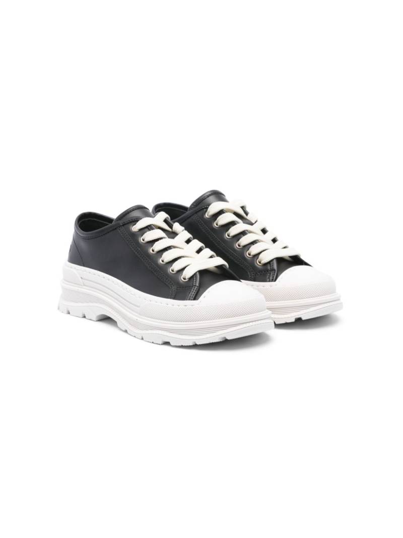 Florens two-tone leather sneakers - Black von Florens