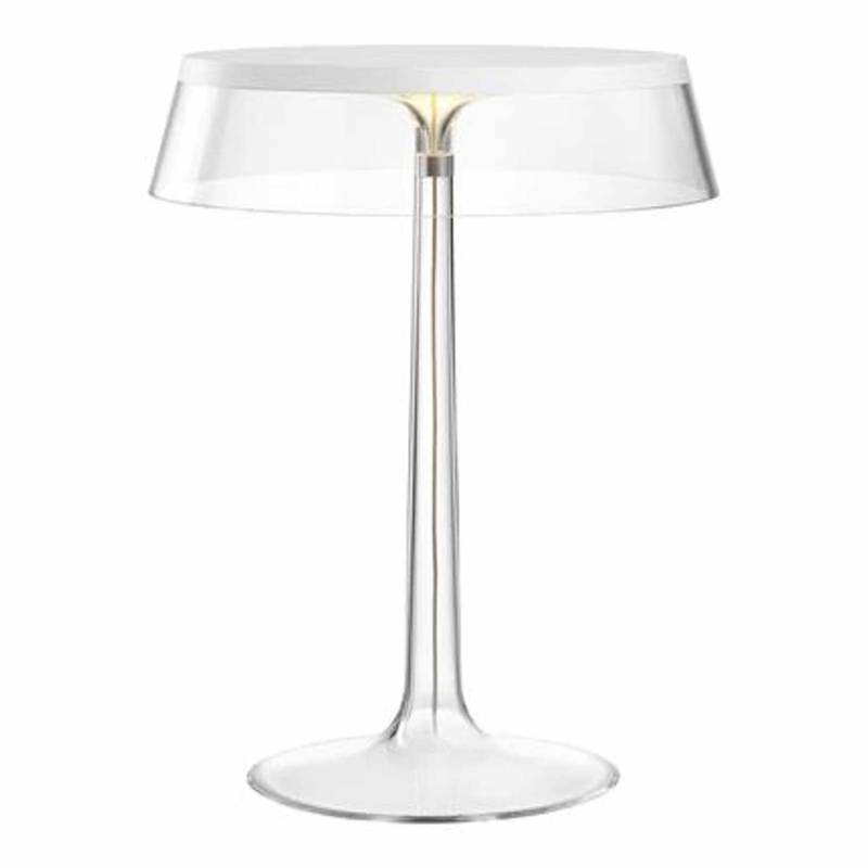 Bon Jour LED Tischleuchte, Farbe weiss, Krone transparent von Flos