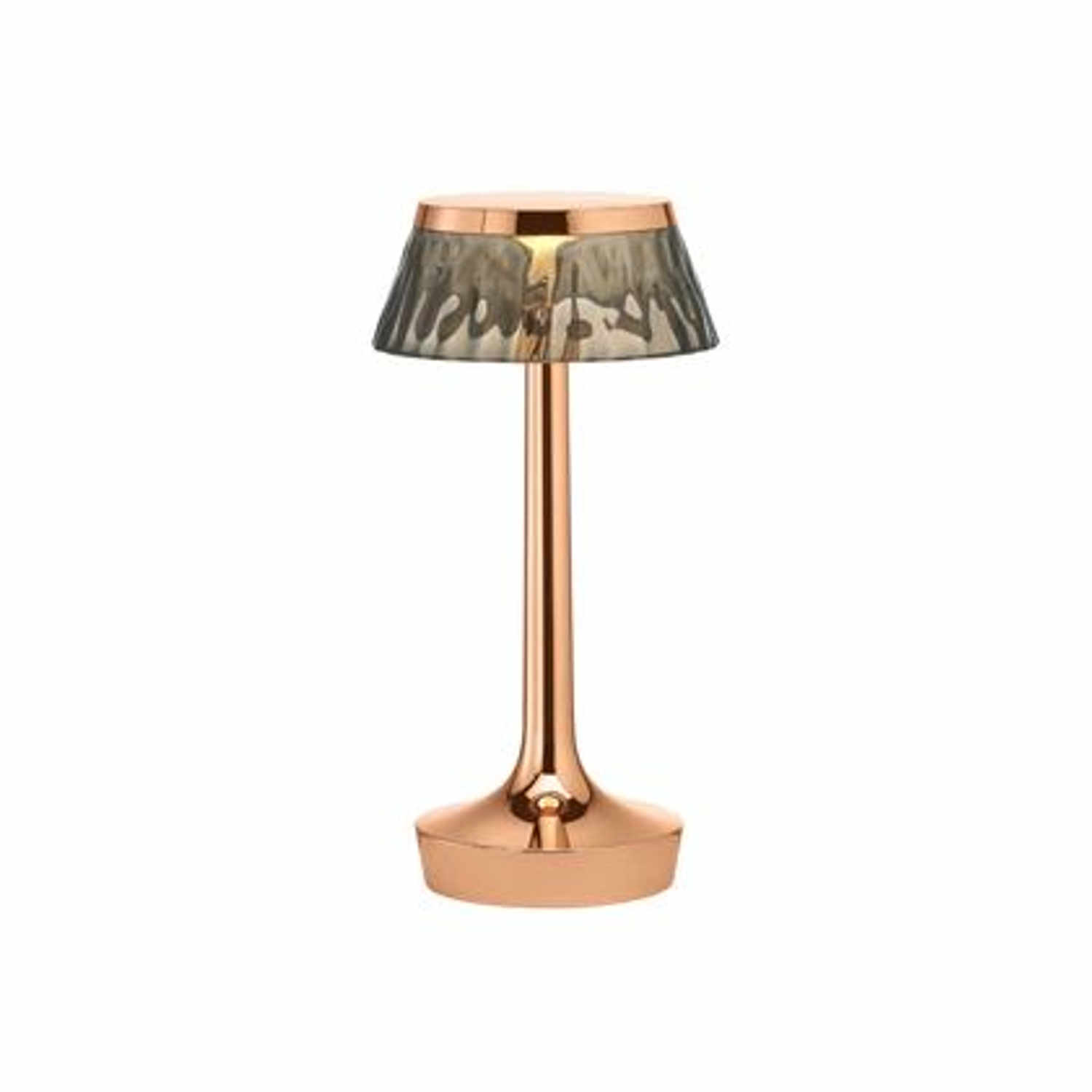Bon Jour Unplugged LED Akku-Tischleuchte, Farbe kupfer, Krone fumée Bon Jour Unplugged LED Akku-Tischleuchte, Farbe kupfer, Krone fumée von Flos