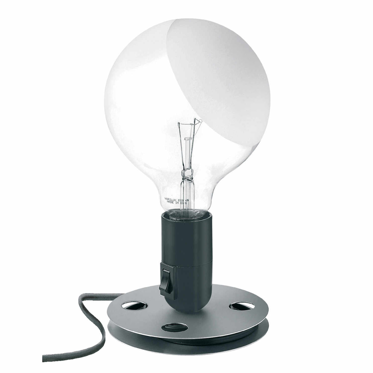 Lampadina LED Tischleuchte, Farbe schwarz von Flos