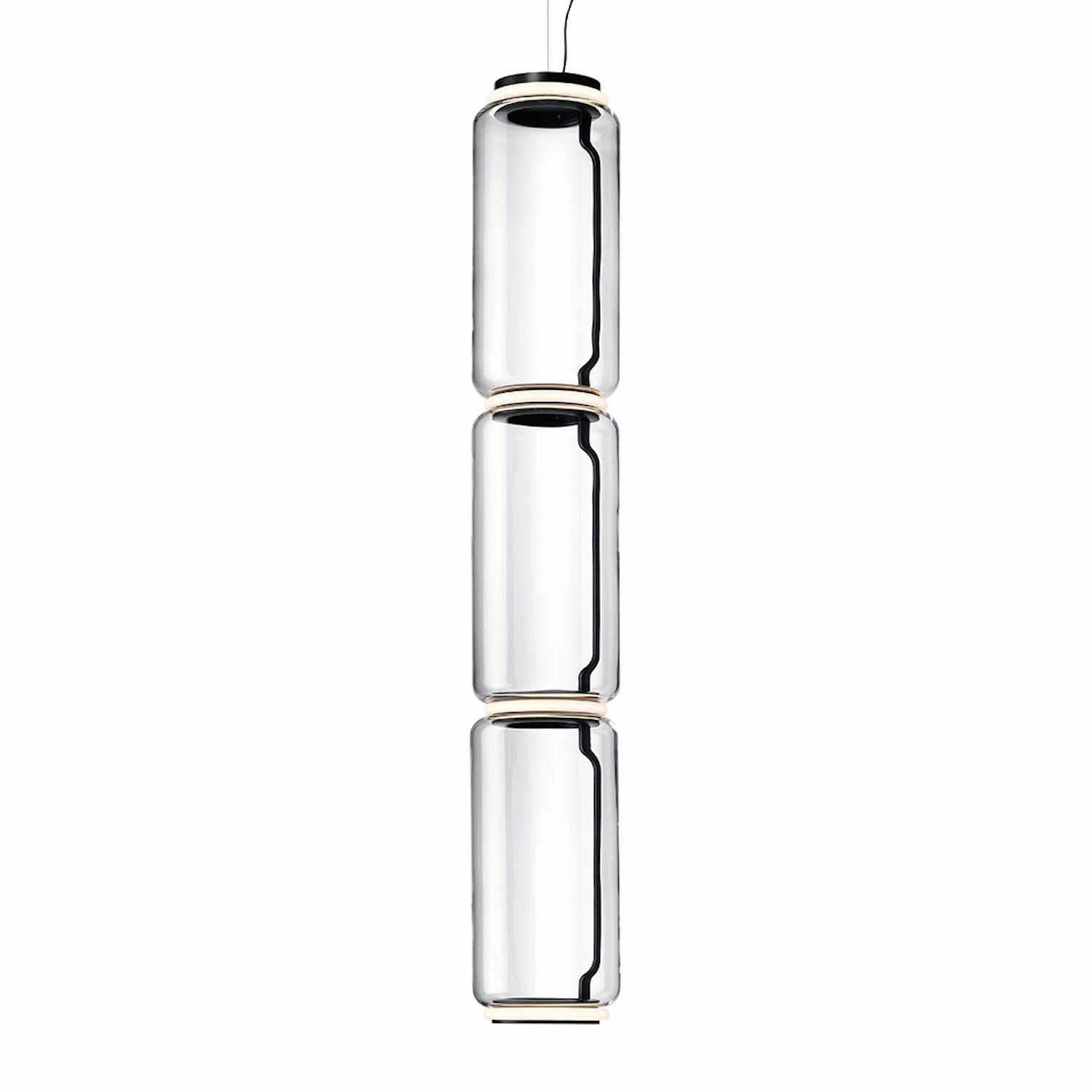 Noctambule High Suspension LED Hängeleuchte, Anzahl Zylinder 3 Noctambule High Suspension LED Hängeleuchte, Anzahl Zylinder 3 von Flos