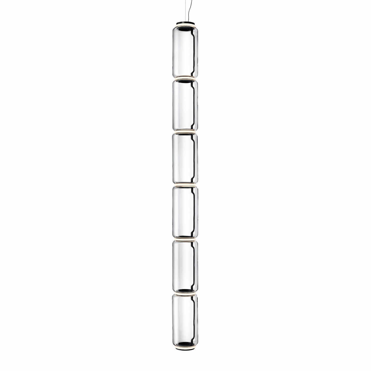 Noctambule High Suspension LED Hängeleuchte, Anzahl Zylinder 6 Noctambule High Suspension LED Hängeleuchte, Anzahl Zylinder 6 von Flos