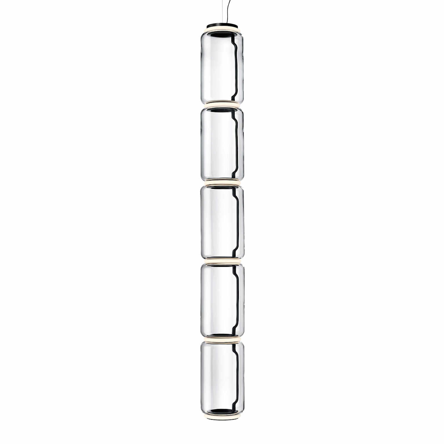 Noctambule Low Suspension LED Hängeleuchte, Anzahl Zylinder 5 Noctambule Low Suspension LED Hängeleuchte, Anzahl Zylinder 5 von Flos