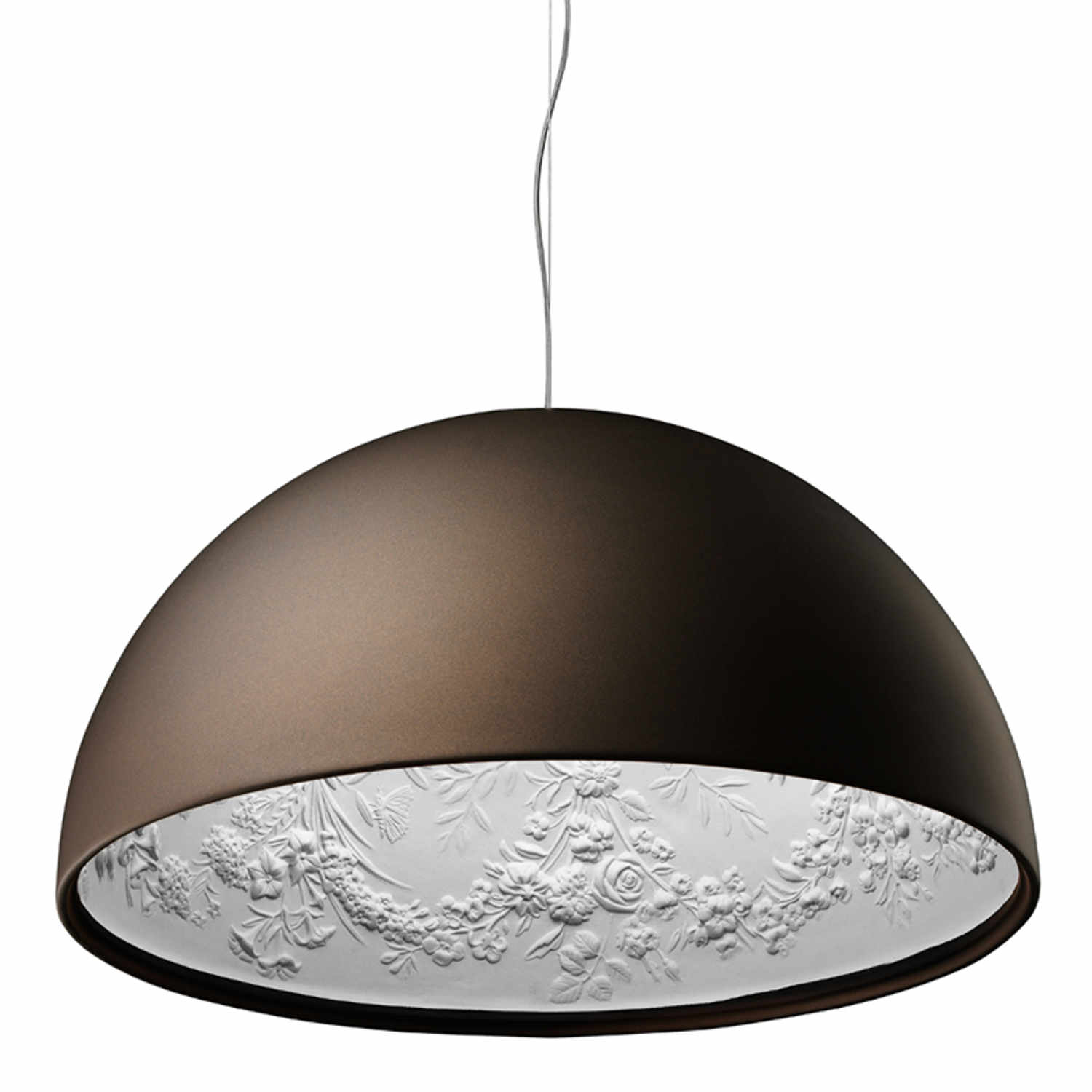 Skygarden 1/2 Hängeleuchte, Farbe rostbraun, Grösse d. 60 cm von Flos