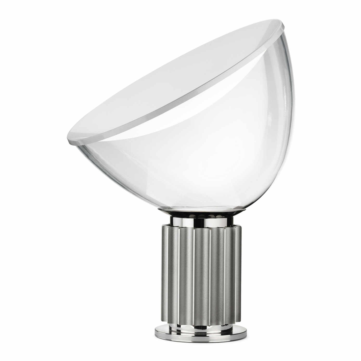 Taccia small LED Tischleuchte, Farbe silber von Flos