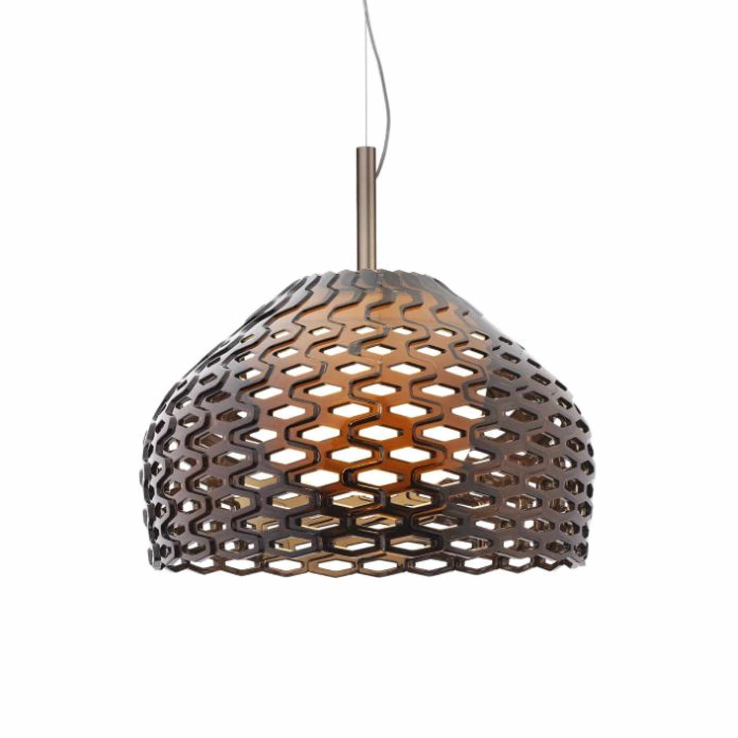 Tatou S1/S2 LED Hängeleuchte, Farbe ocker-grau, Grösse h. 31,9; d. 50 cm Tatou S1/S2 LED Hängeleuchte, Farbe ocker-grau, Grösse h. 31,9; d. 50 cm von Flos