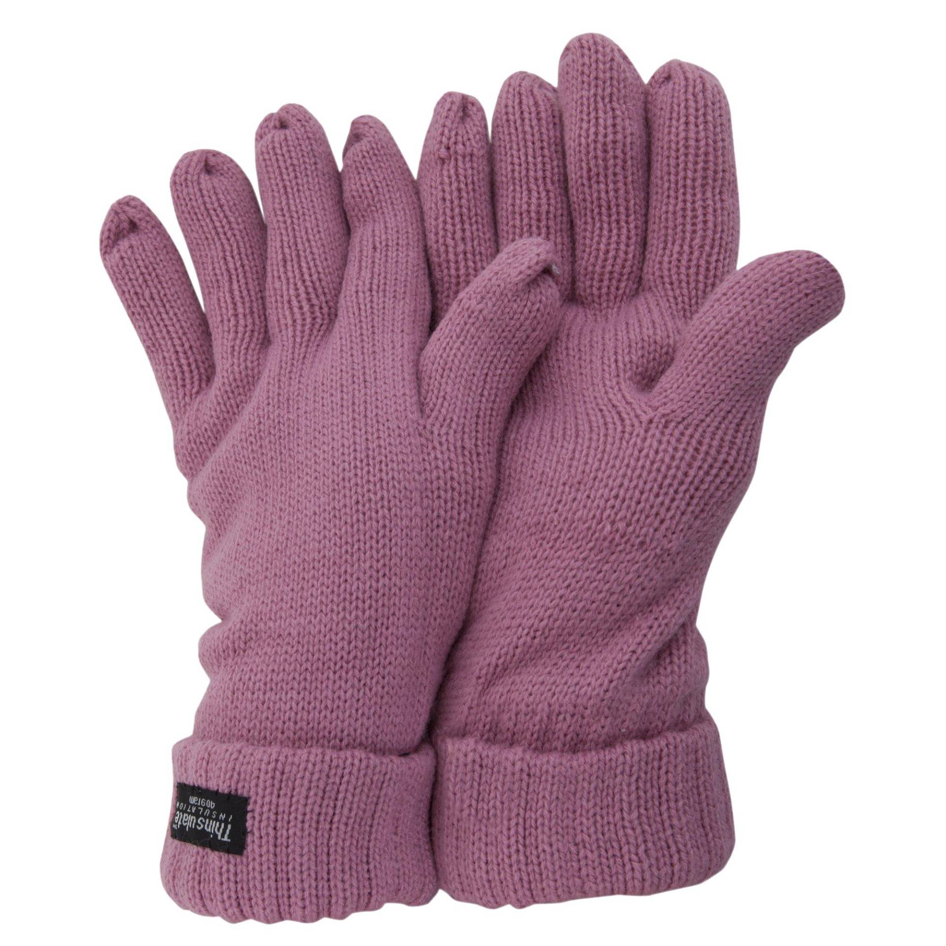 Floso - Thinsulate Strickhandschuhe, für Damen, Pink, One Size von Floso