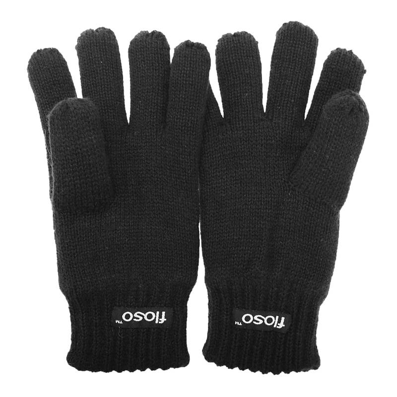 Thinsulate Thermostrickhandschuhe Jungen Schwarz 10-11A von Floso