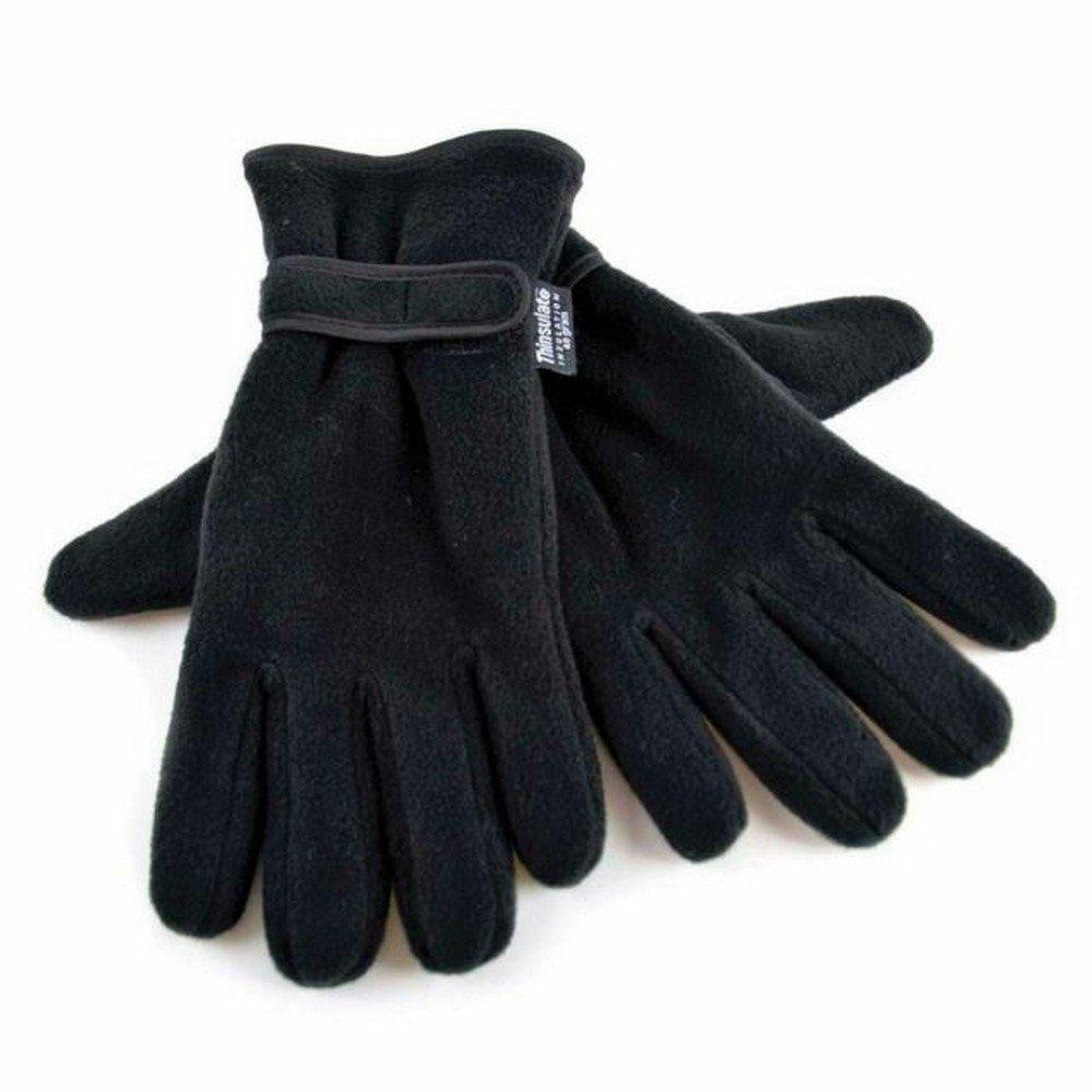 Thinsulate Thermal Fleece Handschuhe Mit Palm Grip (3m 40g) Herren Schwarz M/L von Floso