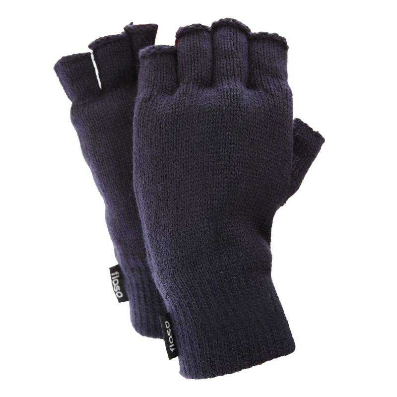 Halbfinger Thermo Handschuhe(3m 40g) Herren Marine ONE SIZE von Floso