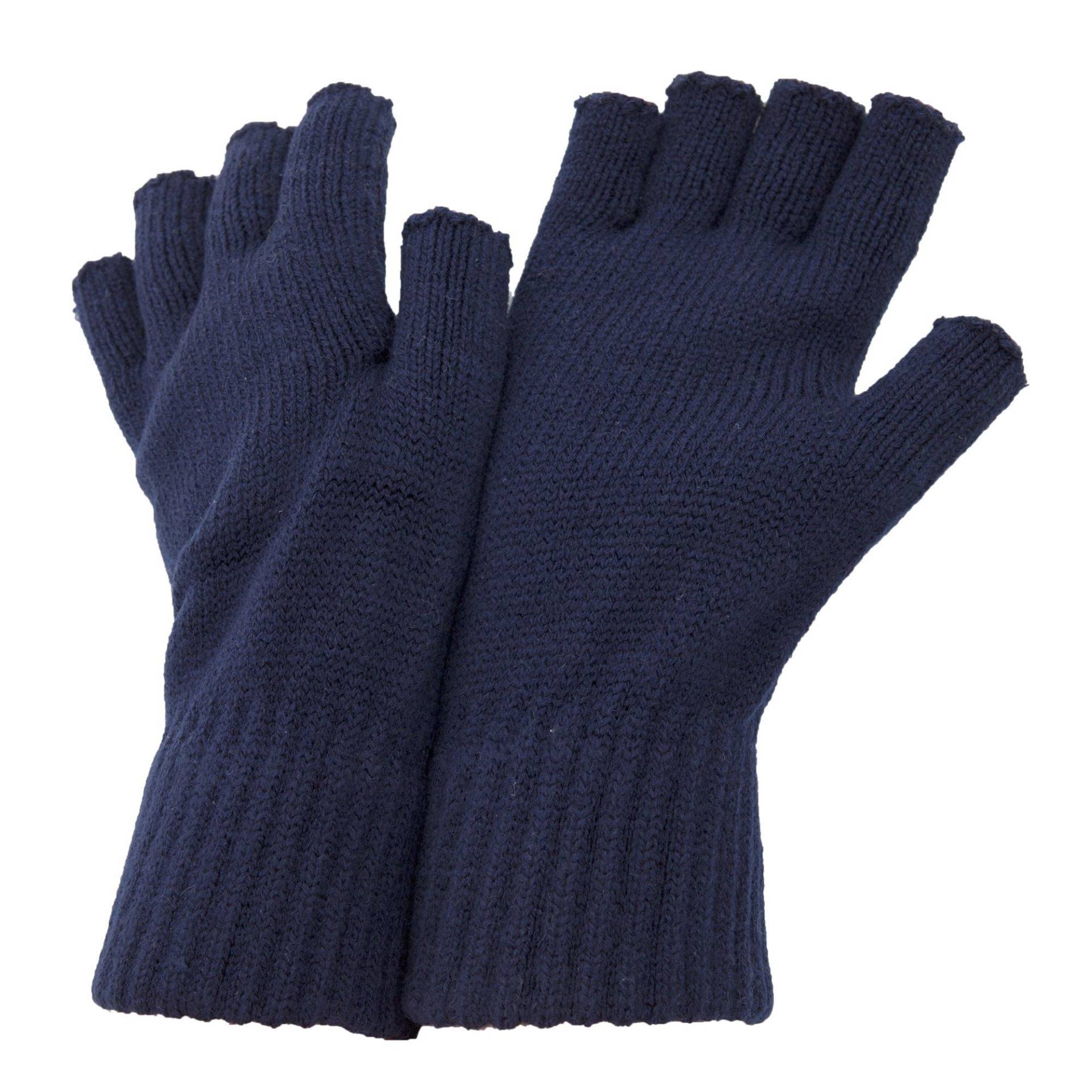 Winter Halbfingerhandschuhe Herren Marine ONE SIZE von Floso