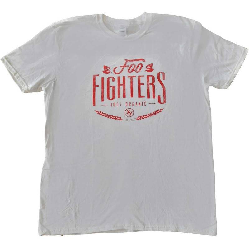 Foo Fighters - 100% Organic TShirt, für Damen, Weiss, Größe S von Foo Fighters