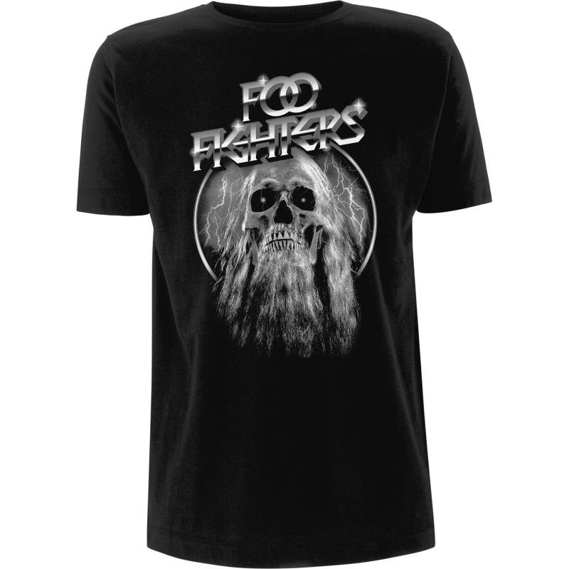 Bearded Skull Tshirt Damen Schwarz M von Foo Fighters