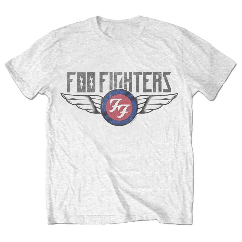 Foo Fighters - Flash Wings TShirt, für Damen, Weiss, Größe 4XL von Foo Fighters