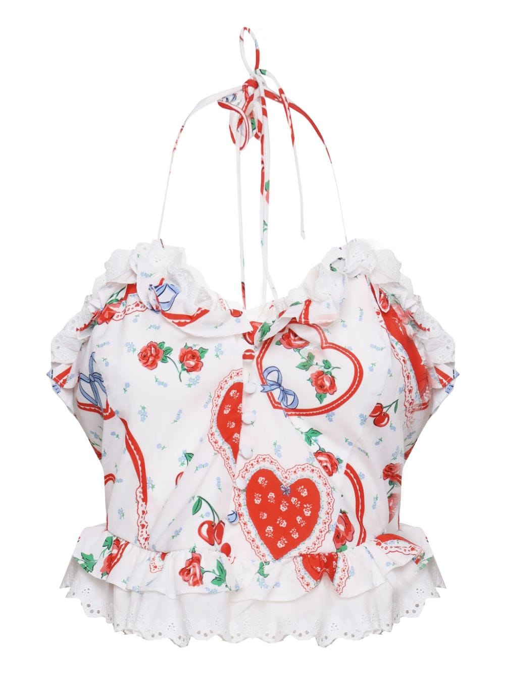 For Love And Lemons Daisy top - Red