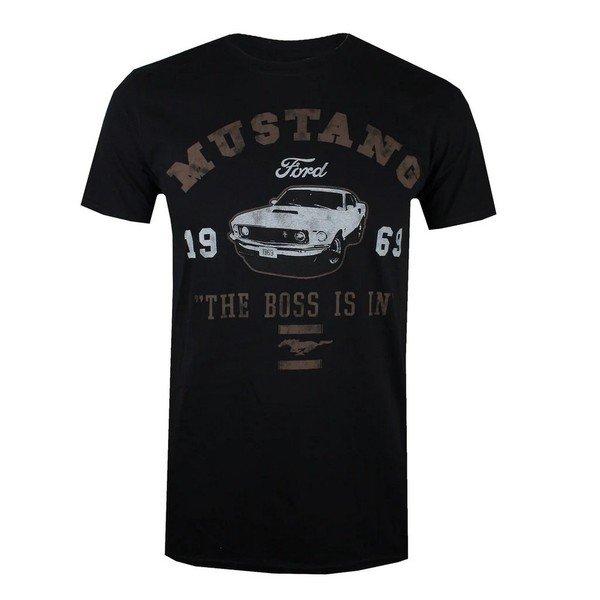 Mustang The Boss Is In Tshirt Herren Schwarz XL von Ford