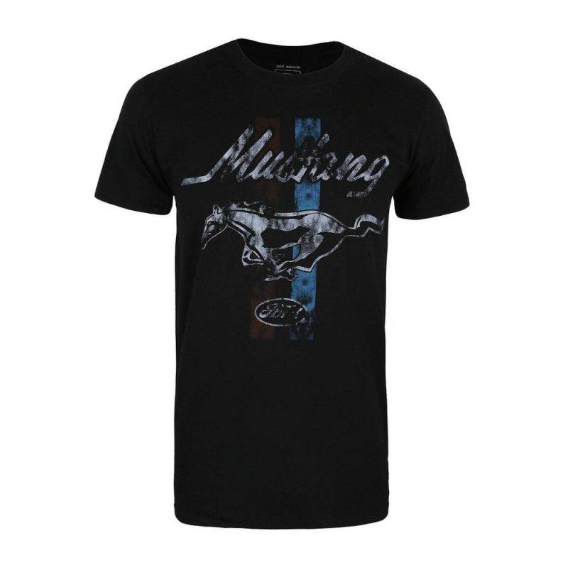 Mustang Tshirt Herren Schwarz S von Ford