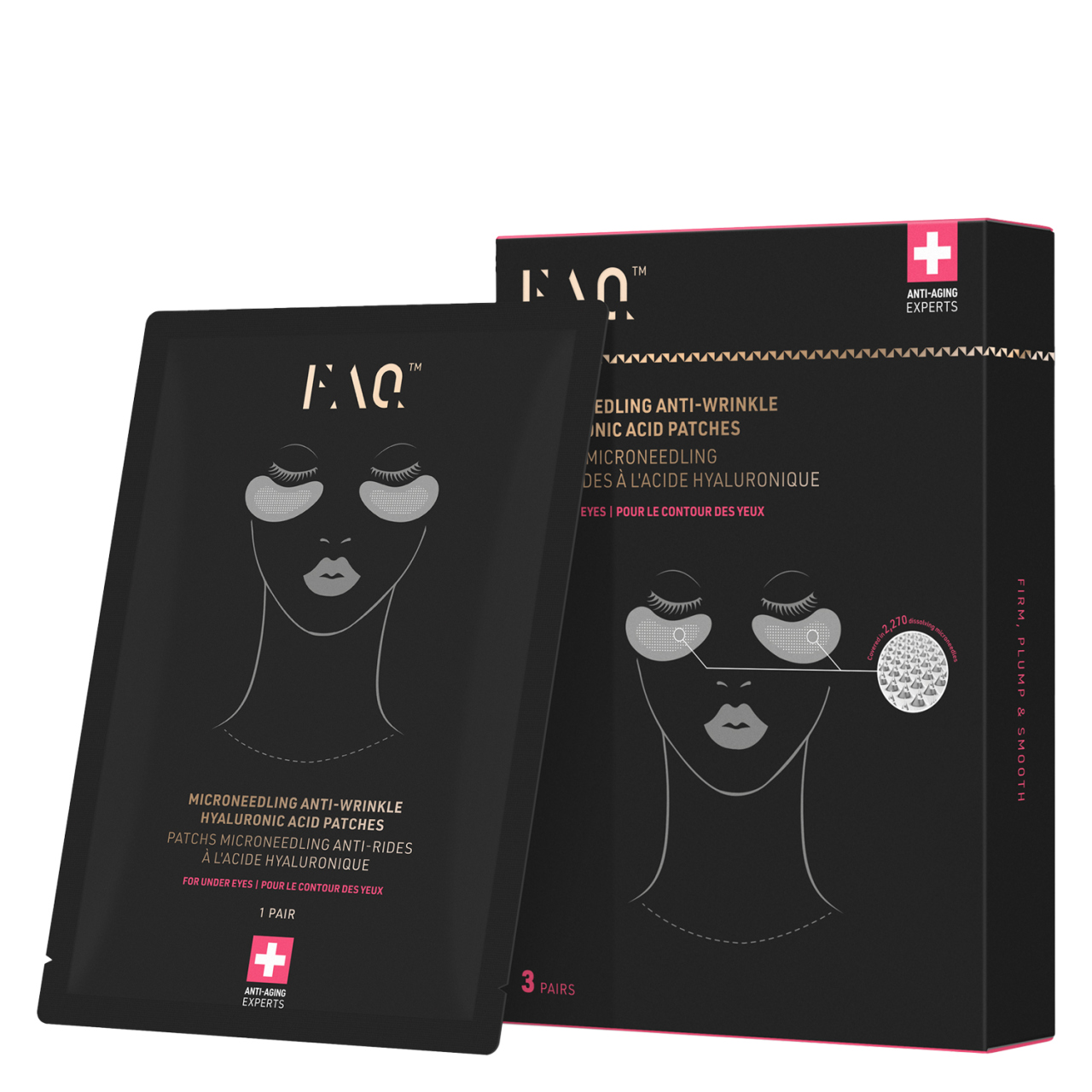 FAQ™ - Microneedling Anti-Wrinkle Hyaluronic Acid Patches Eyes von Foreo