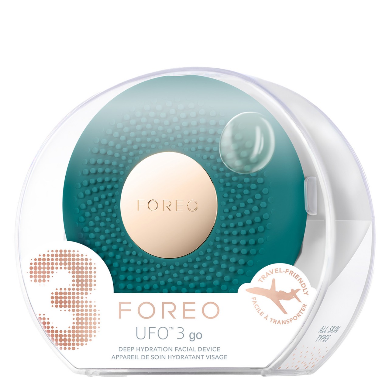 UFO™ 3 go - Maskengerät mit Wärme & LED-Lichttherapie Evergreen von Foreo