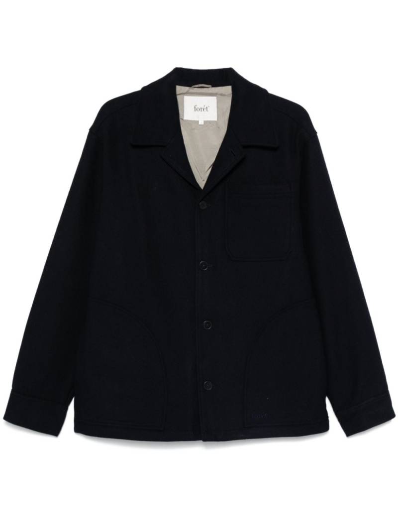 Foret Lodge shirt jacket - Blue von Foret