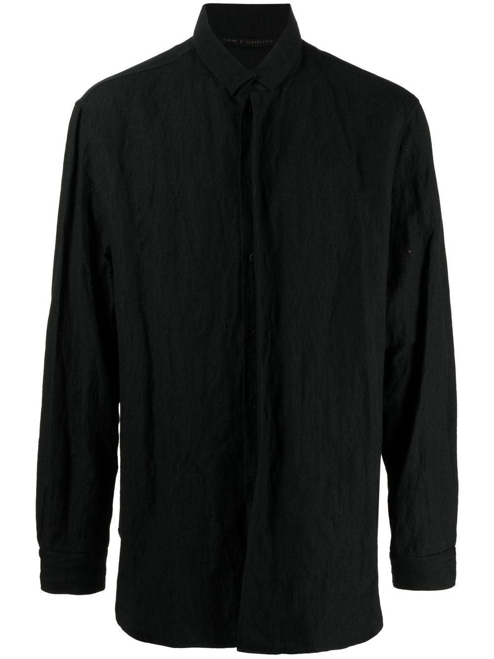 Forme D'expression button-up long-sleeved shirt - Black von Forme D'expression