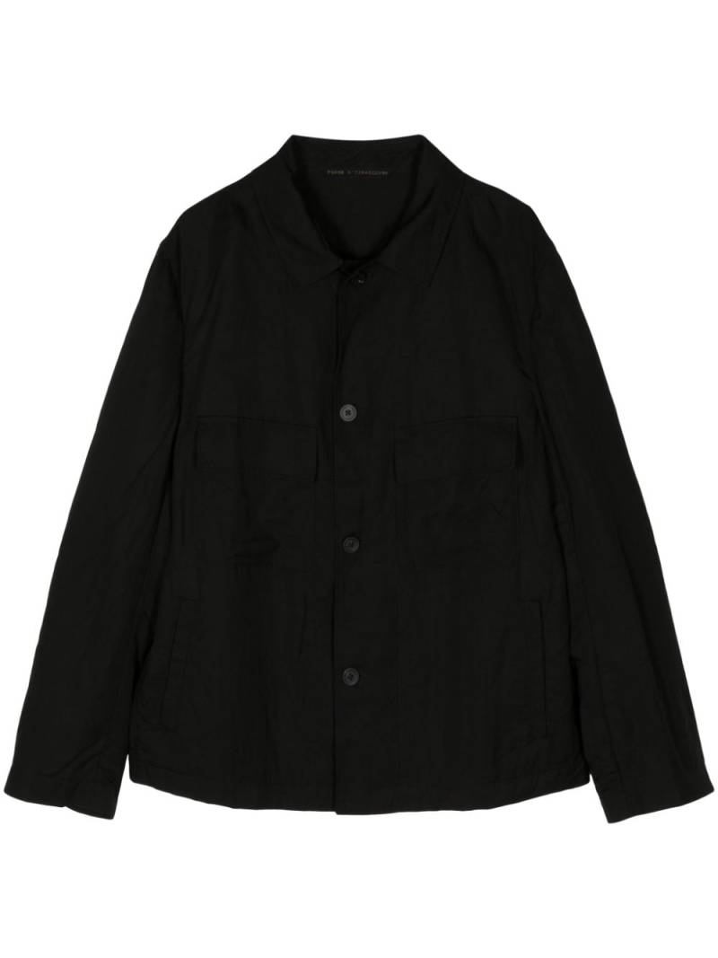 Forme D'expression button-up shirt jacket - Black von Forme D'expression