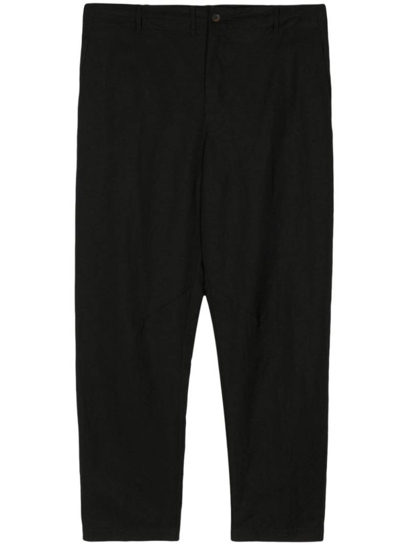 Forme D'expression cotton cropped trousers - Black von Forme D'expression