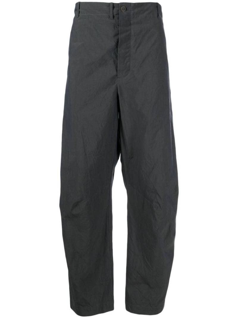 Forme D'expression cotton tapered-leg trousers - Grey von Forme D'expression