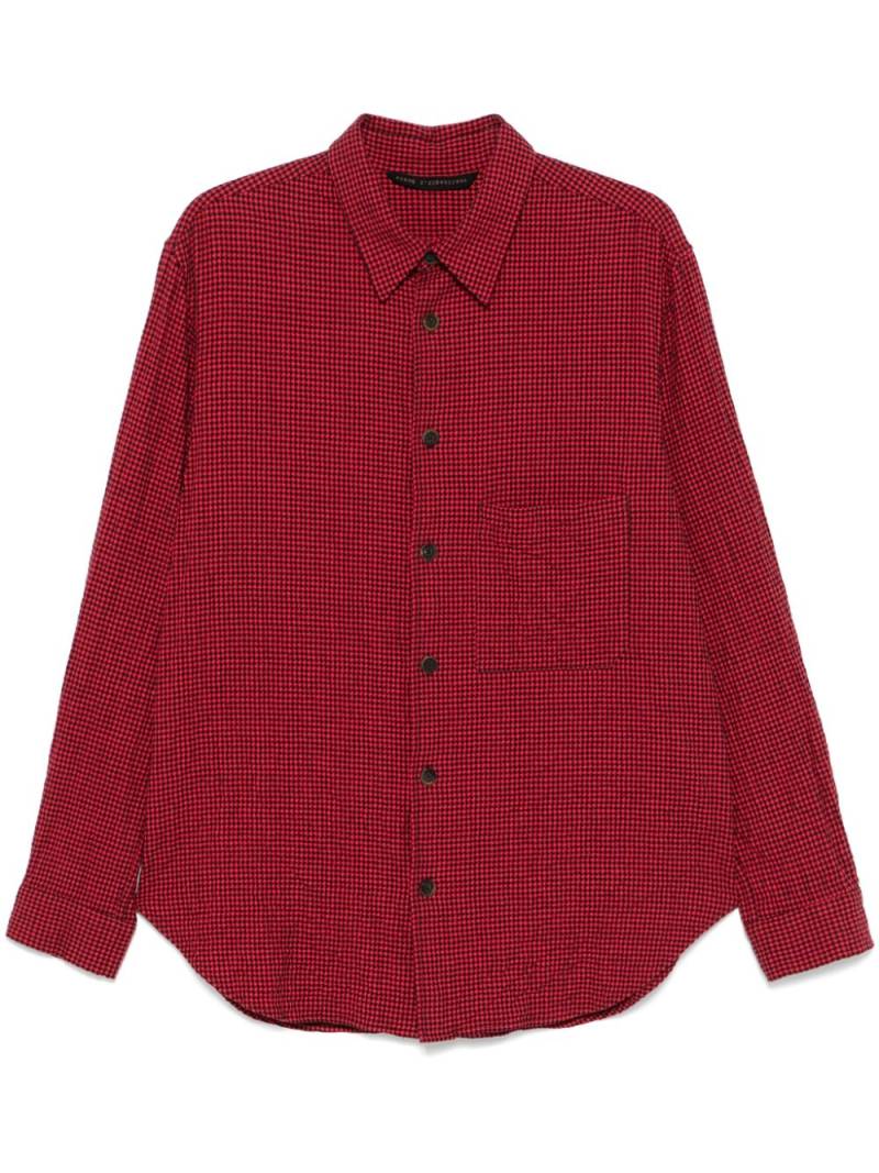 Forme D'expression dogtooth-pattern shirt - Red von Forme D'expression