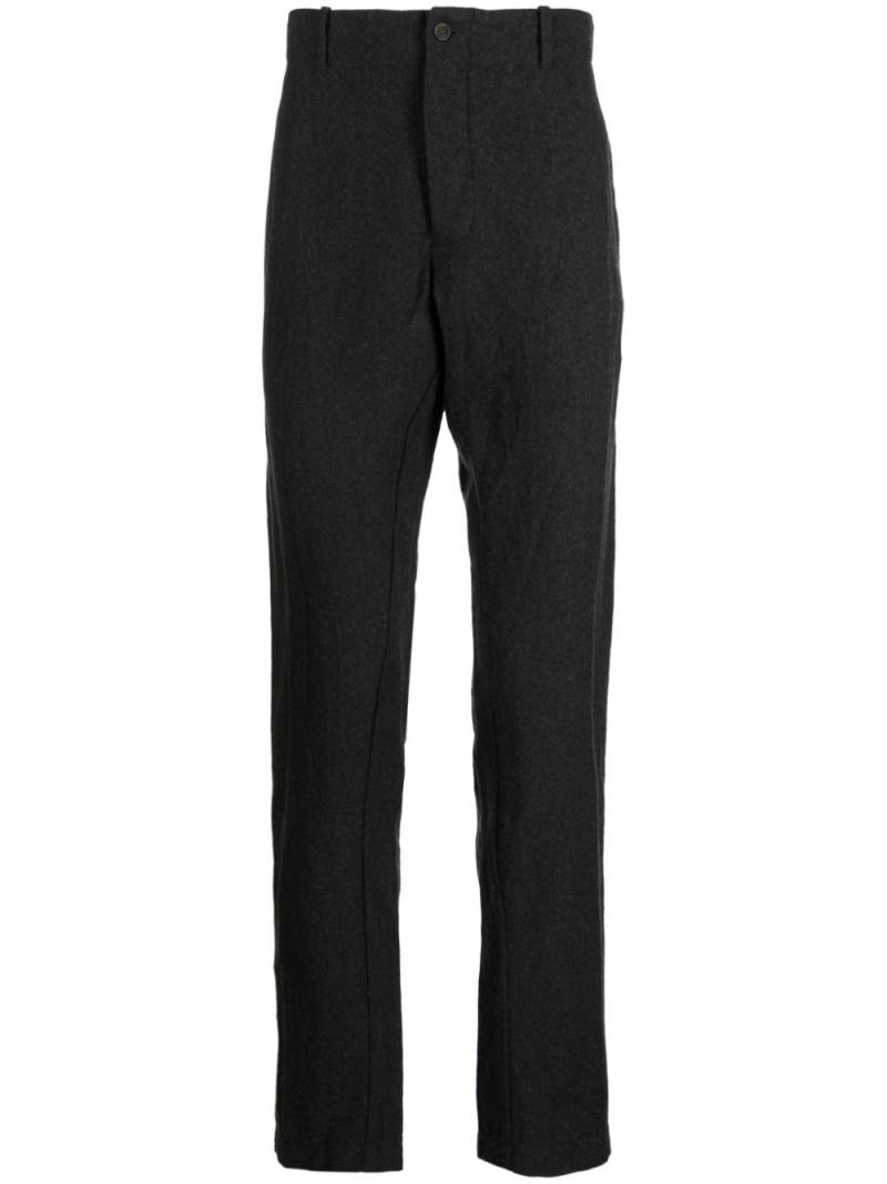 Forme D'expression felted straight-leg trousers - Grey von Forme D'expression