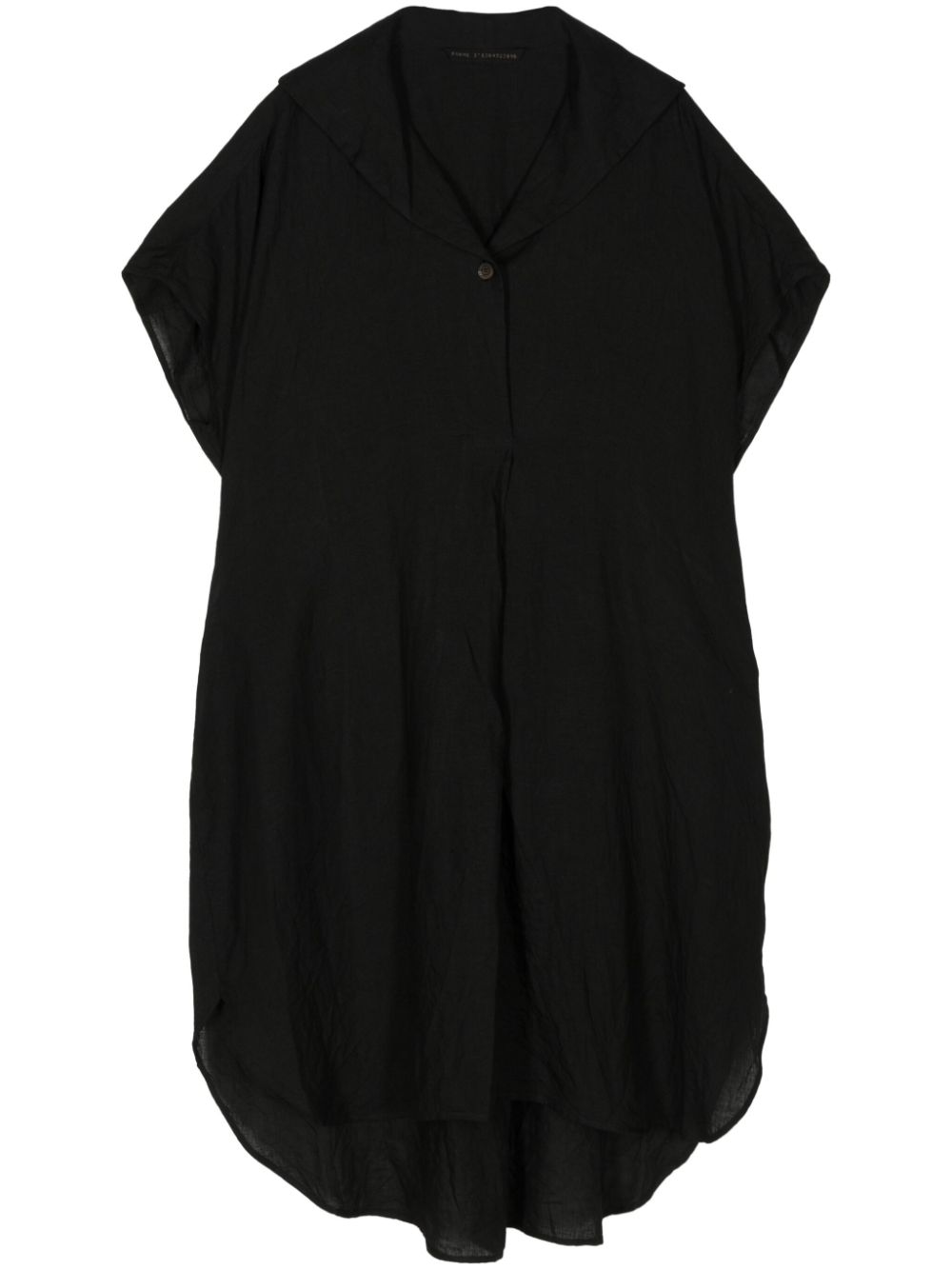 Forme D'expression linen mini shirt dress - Black von Forme D'expression