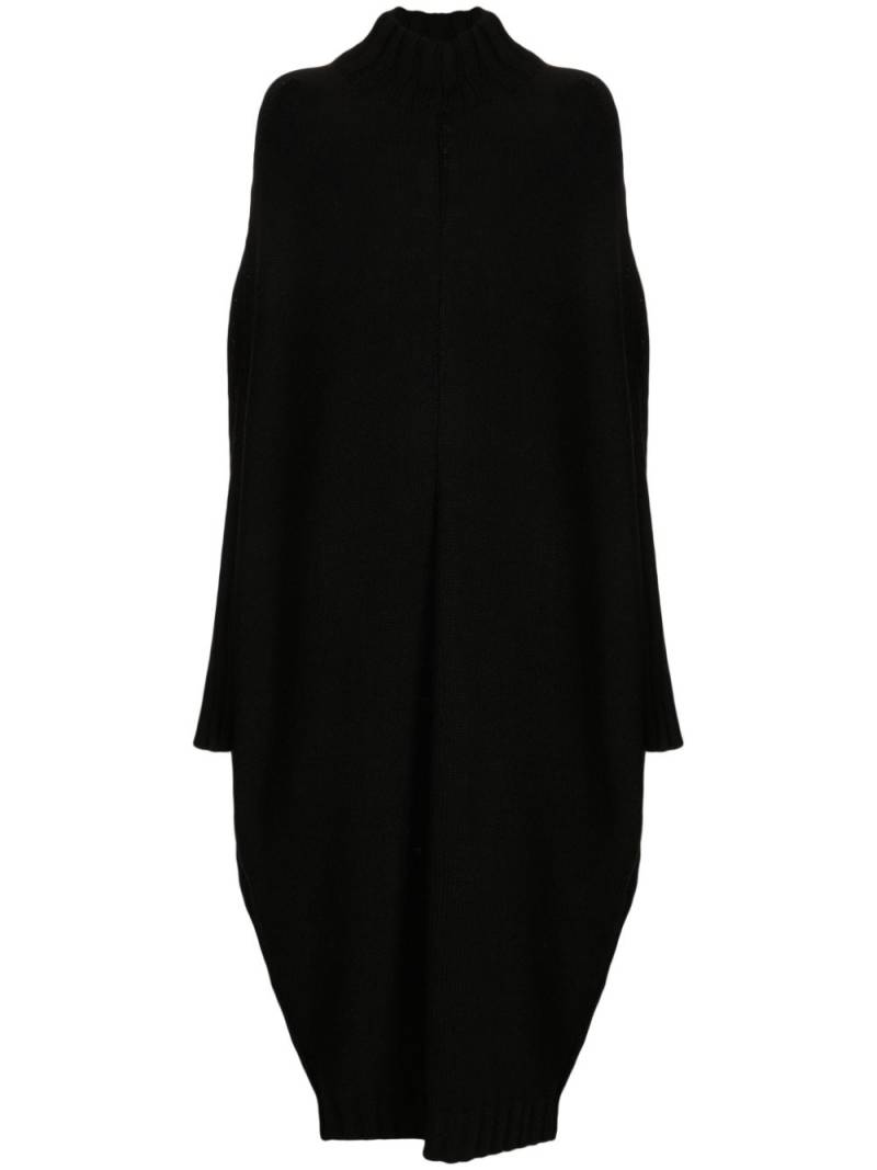 Forme D'expression mock-neck knitted midi dress - Black von Forme D'expression